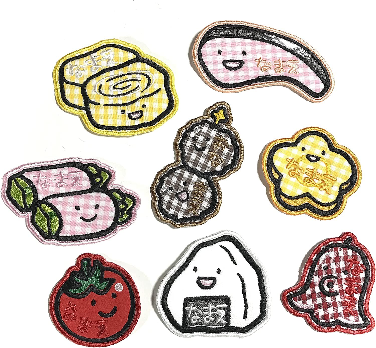 Amazon.co.jp: お弁当のおかずさん達 お名前ワッペン刺繍かわいい